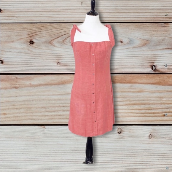 ASTR Off Shoulder Tie Strap Mini Dress Size Medium - Picture 3 of 14